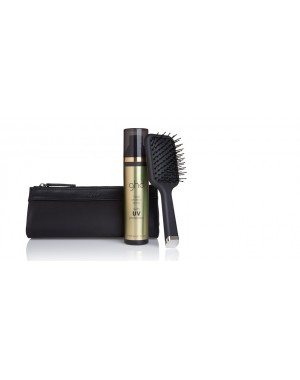 GHD - Style Gift Set - MINI PADDLE & HEAT PROTECT SPRAY CON UV PROTECT